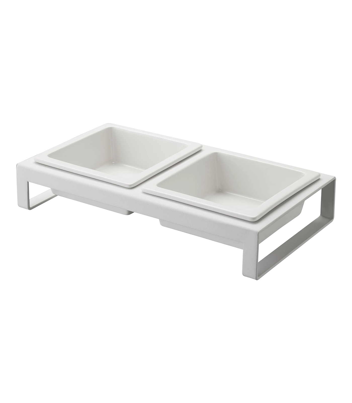 White Tower Pet Food Bowl, Short