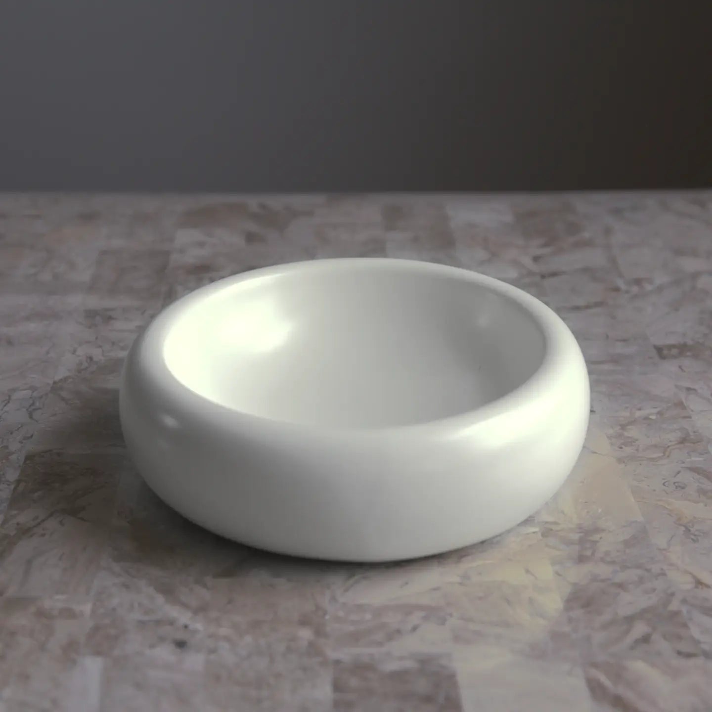 Ivory Halo Pet Bowl