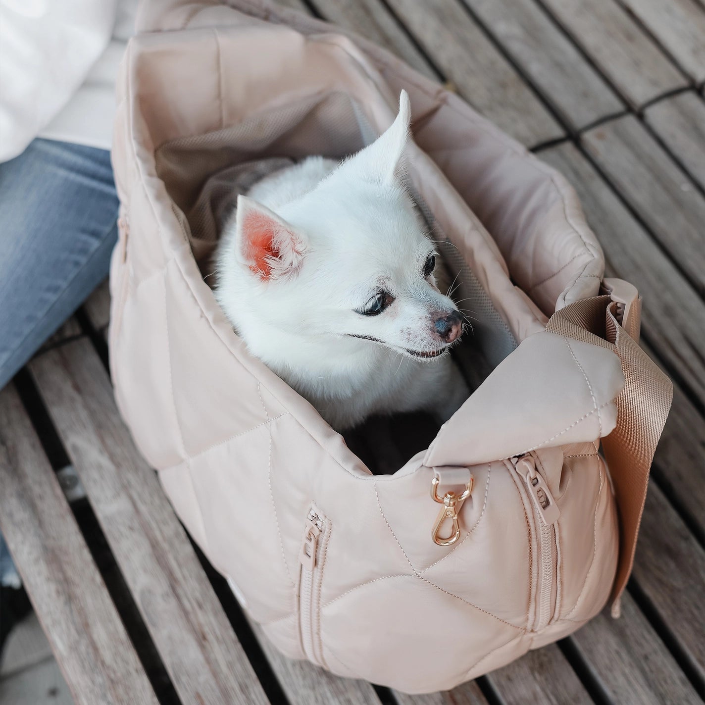 Cloud Crossbody Pet Carrier, Latte