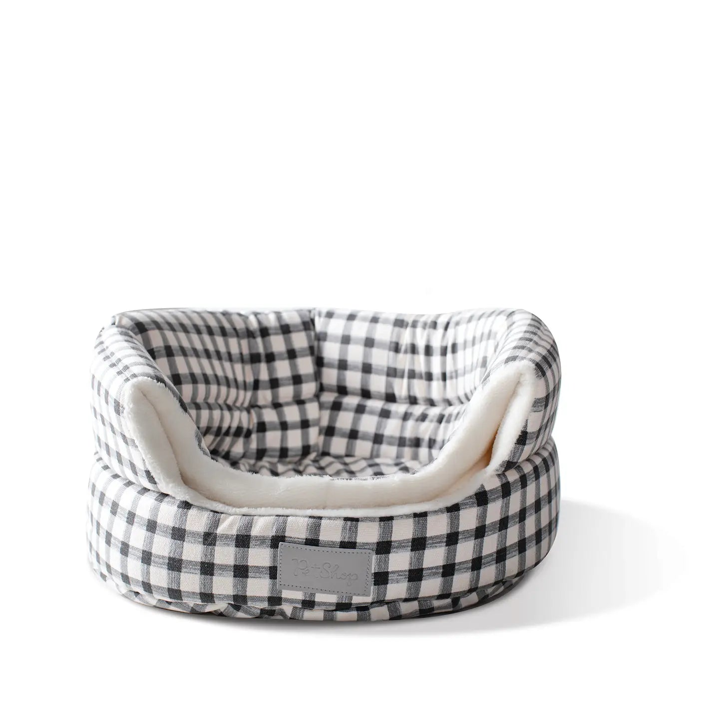 Gingham Pet Bed Hut
