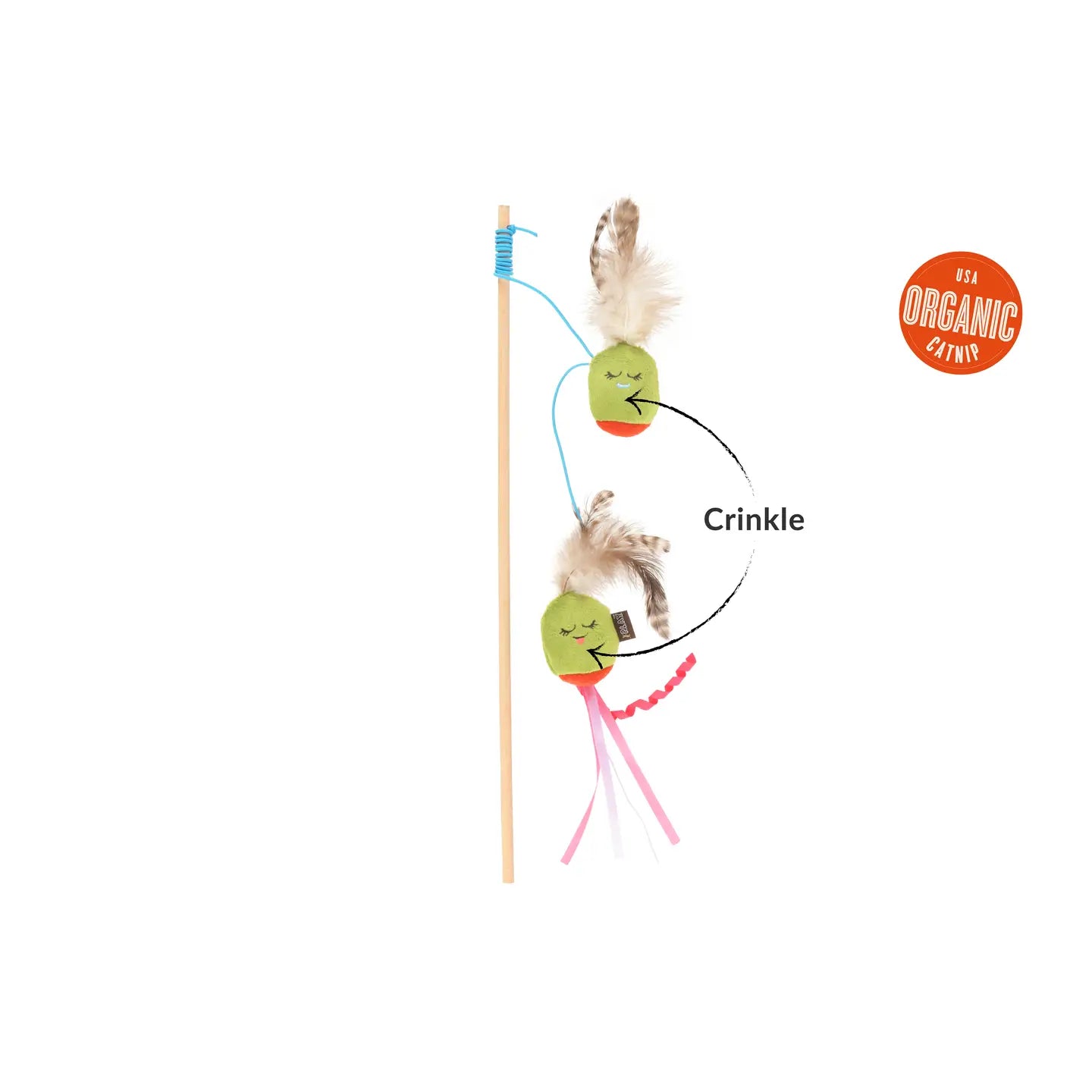 Feline Frenzy Wand Toy- Perfectly Pitted