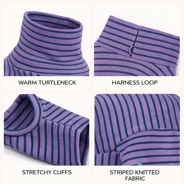 Striped Spring Onesie, Purple