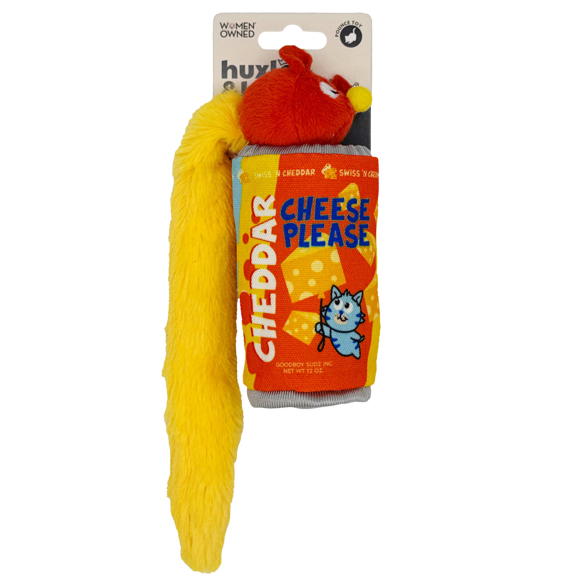 Cheddar Cheese Please Stuffer Cat Toy