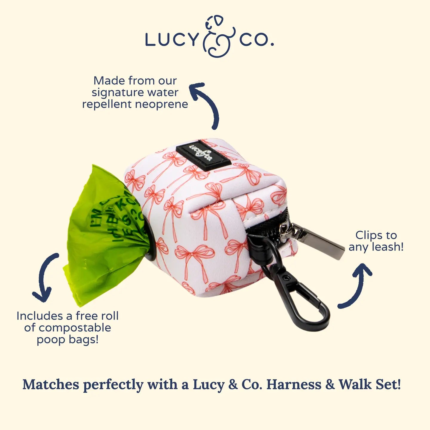 Take a Bow Everyday Poop Bag Holder