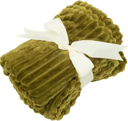 Scout Blanket 2-Sided Plush Dog & Cat Blanket, Olive