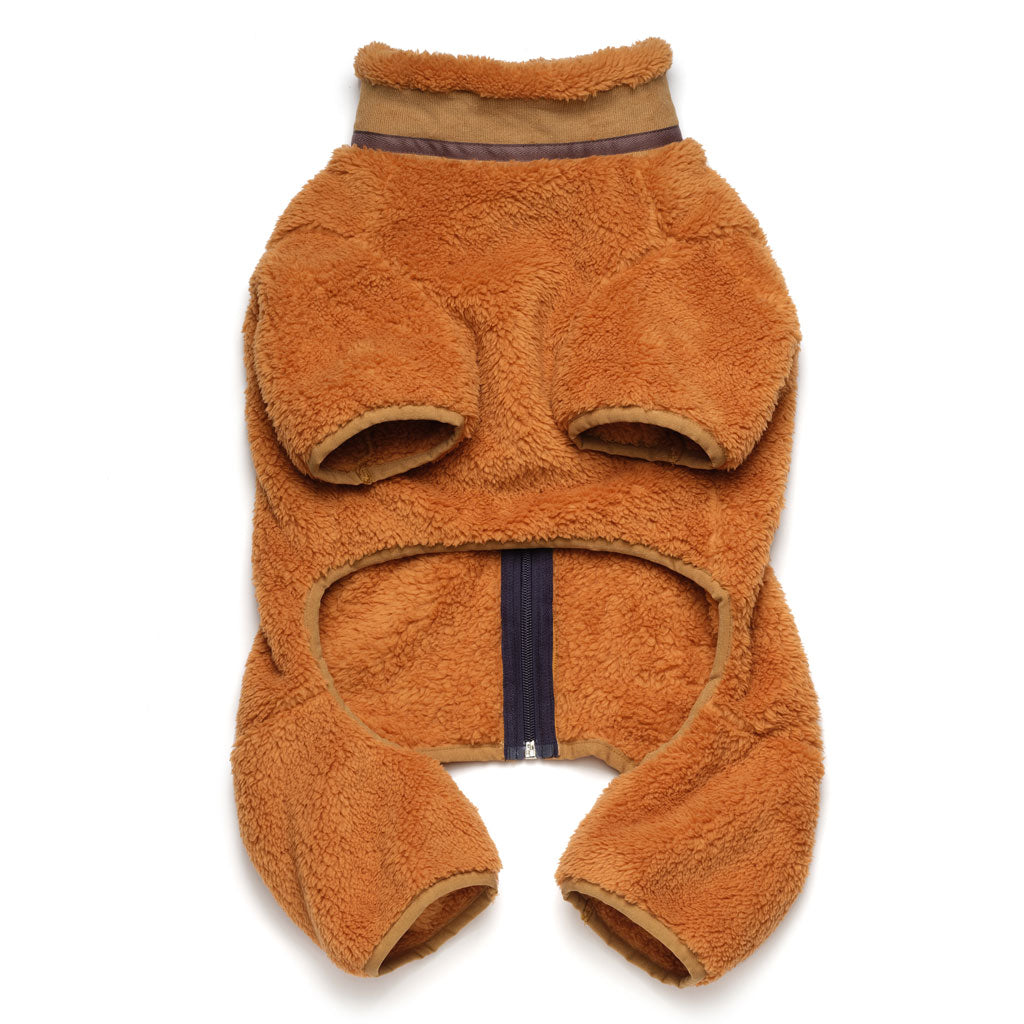Teddy Bear Sherpa Onesie, Cinnamon