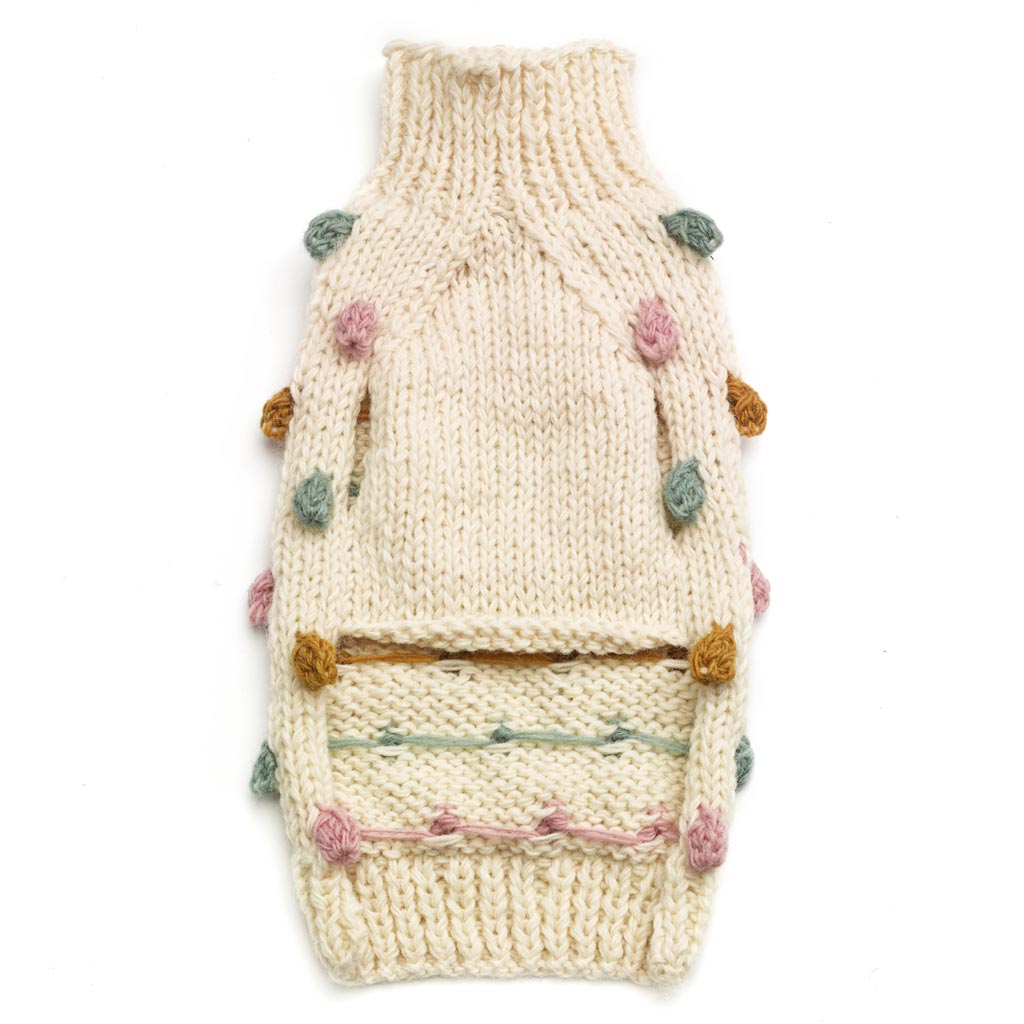 Pom Pom Knit Sweater - Ivory