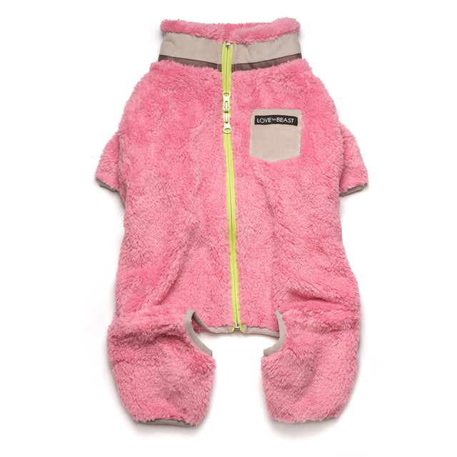 Teddy Bear Sherpa Onesie, Tulip