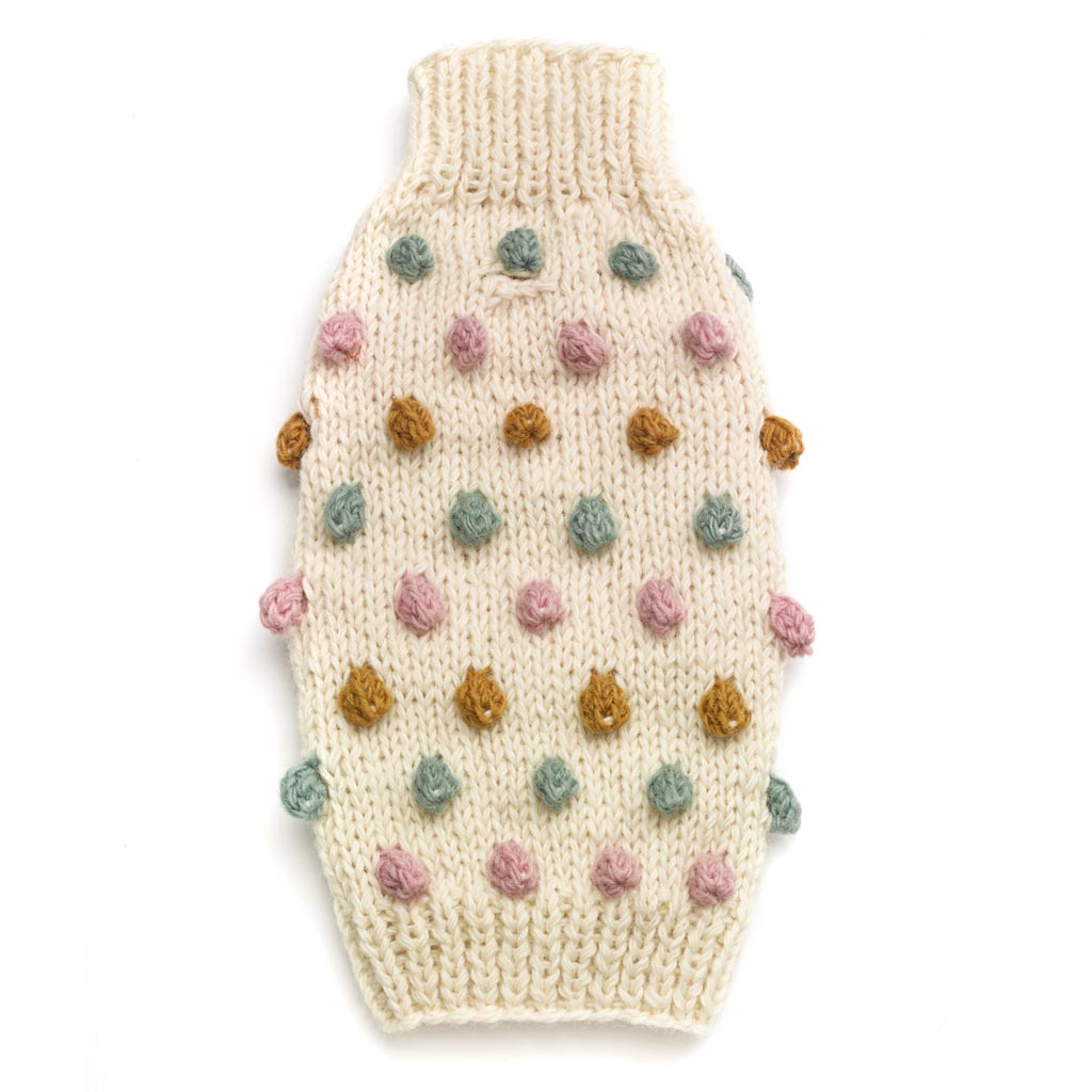 Pom Pom Knit Sweater - Ivory