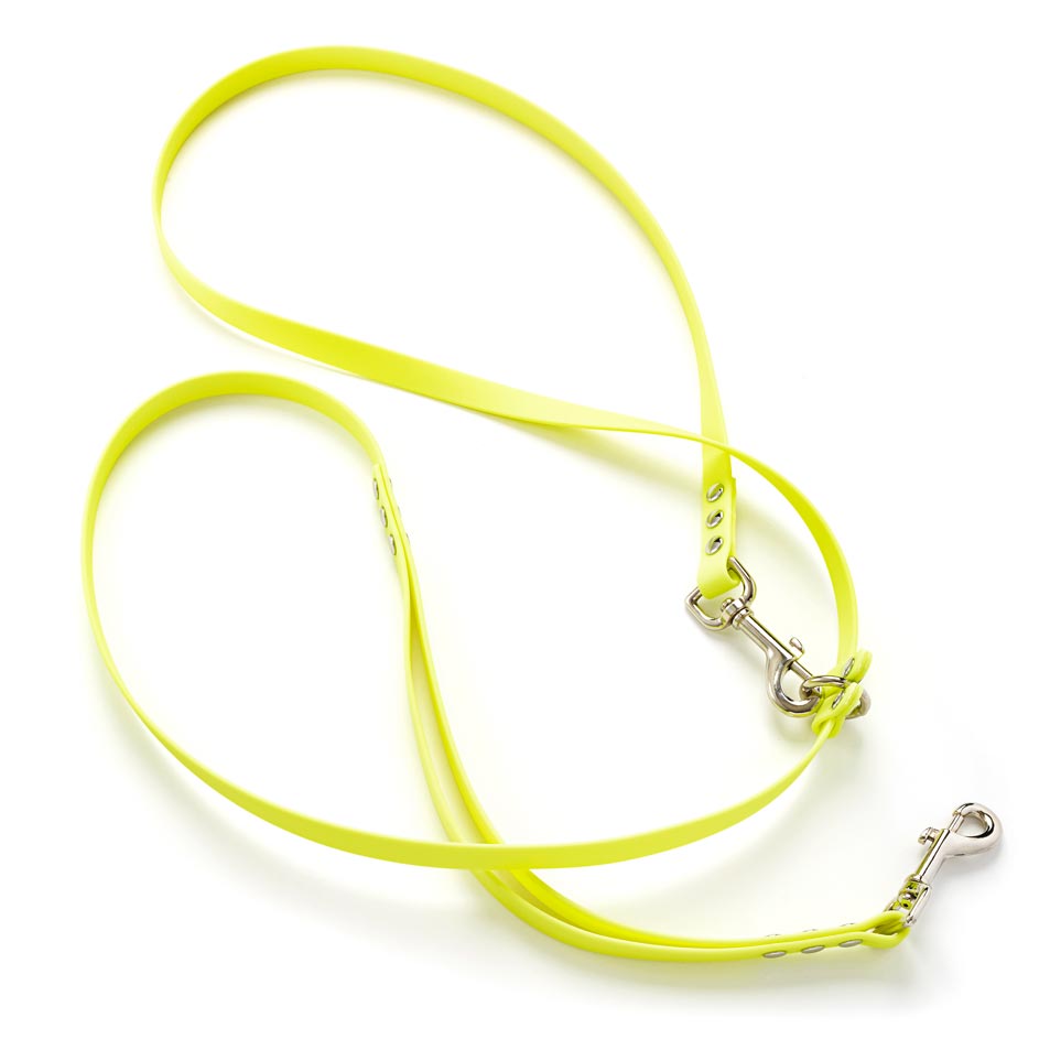 Neon Yellow Hands Free Adjustable Leash, 7ft