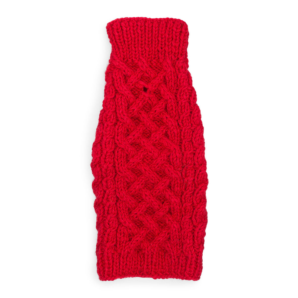 Cable Knit Sweater - Red