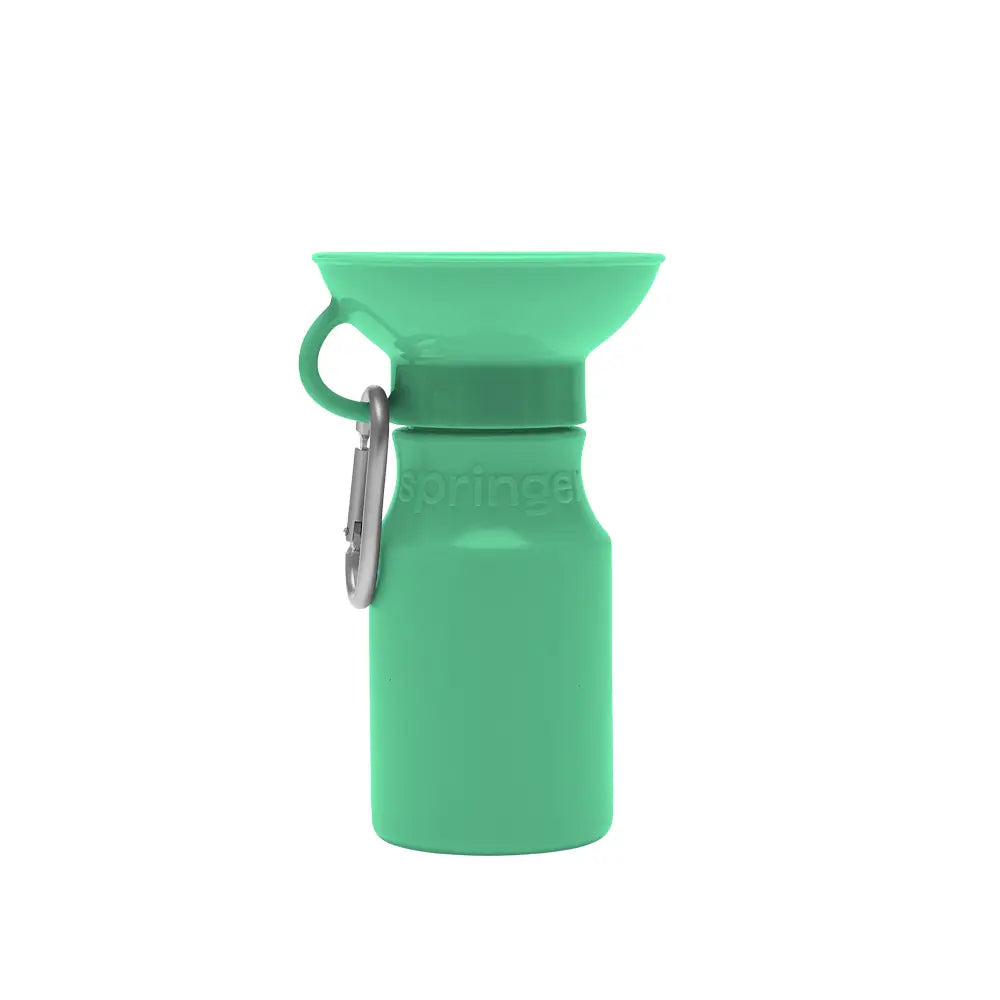 Green Squeeze-able Water Bottle, 15oz