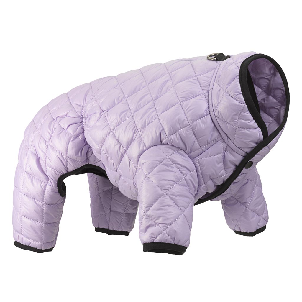 Lavender Quilted Puffer Snowsuit