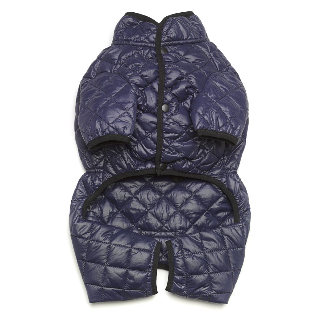 Navy Quilted Puffer Snowsuit