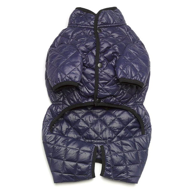 Navy Quilted Puffer Snowsuit