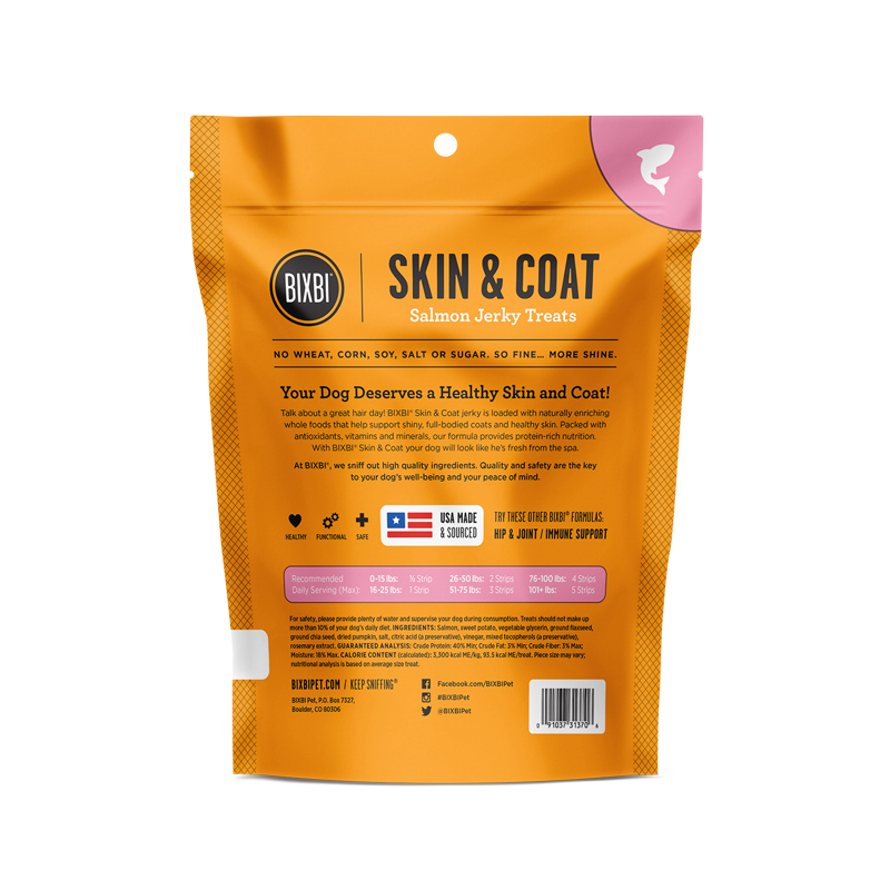 SKIN & COAT Jerky Treats - Salmon