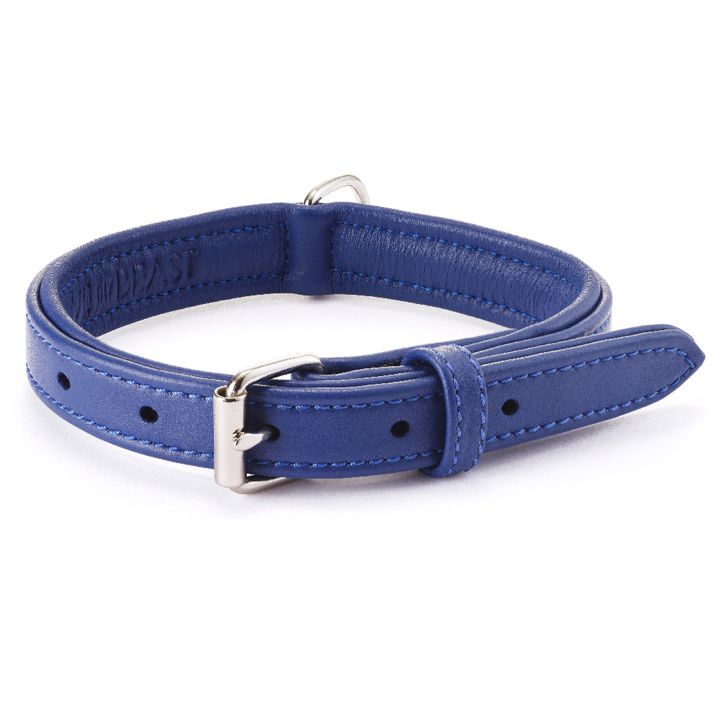 Cobalt Leather Collar