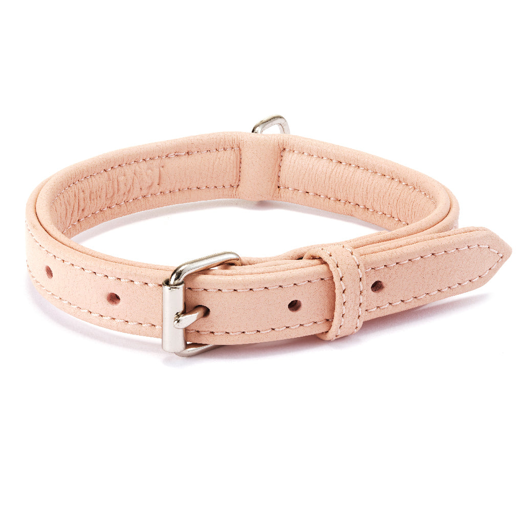 Blush Leather Collar