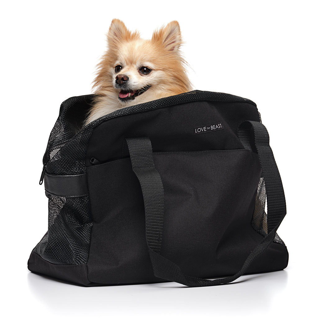 Nylon Pet Travel Carrier - Black