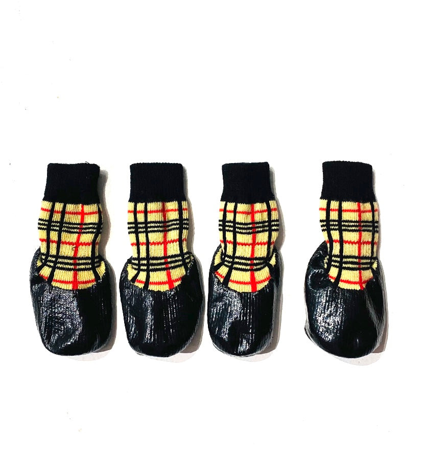 Rubber Dipped Socks - Plaid