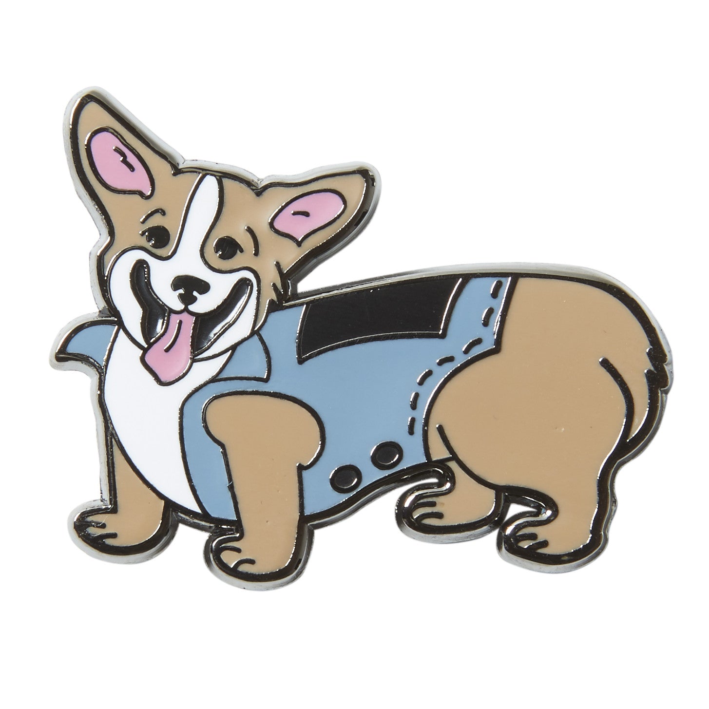 Corgi Enamel Pin