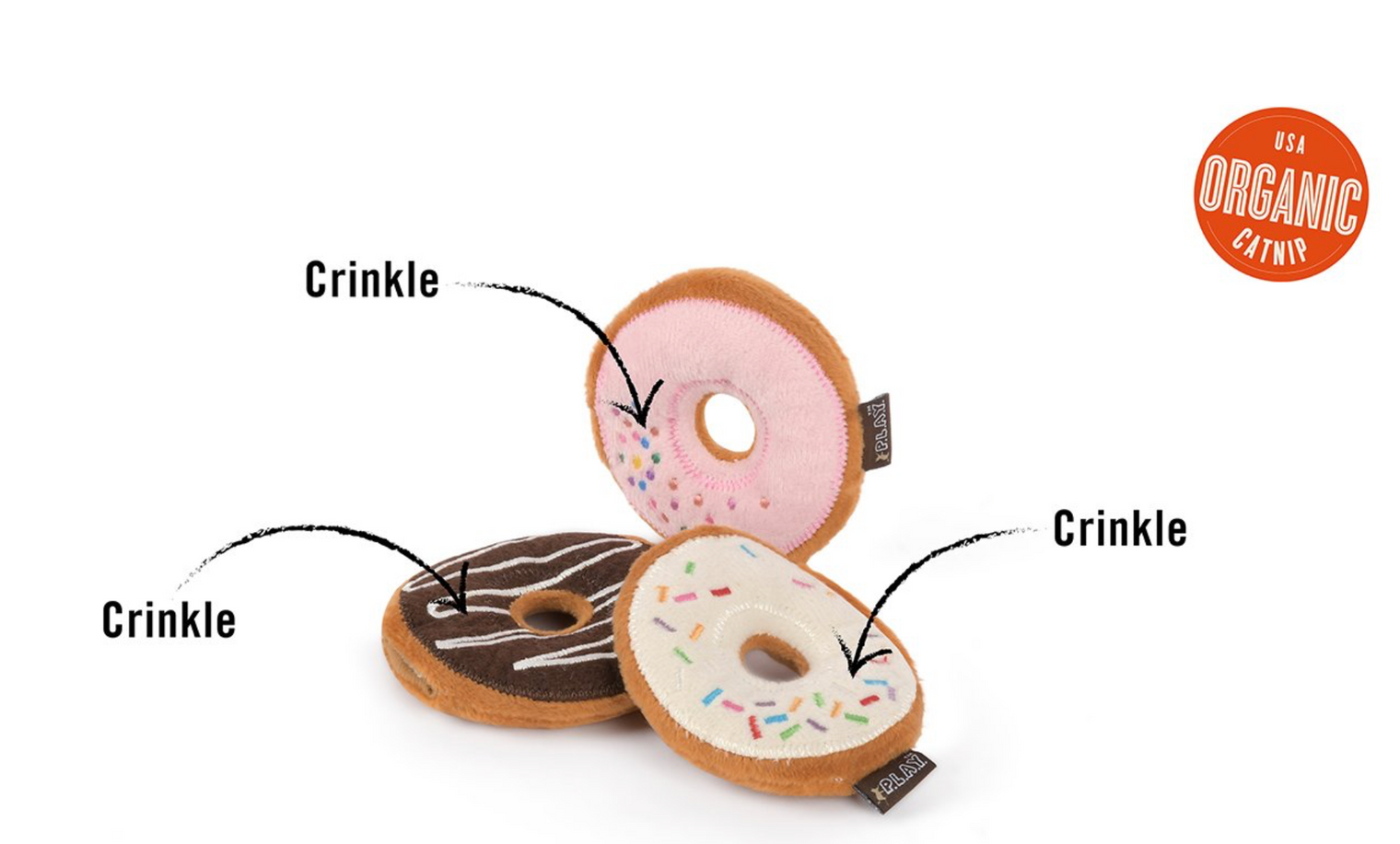 Kitty Kreme Doughnuts Cat Toys