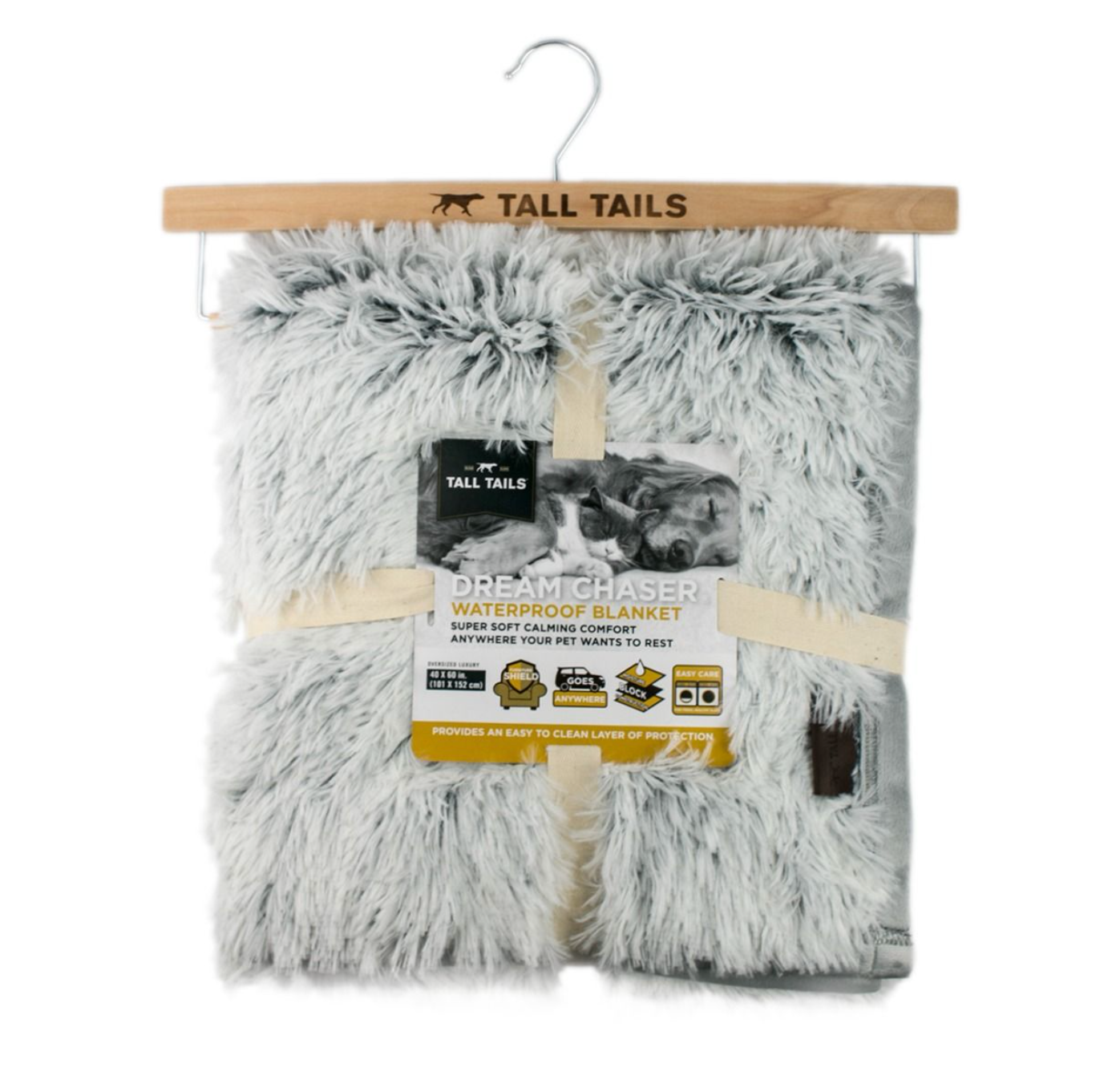 Grey Waterproof Plush Blanket