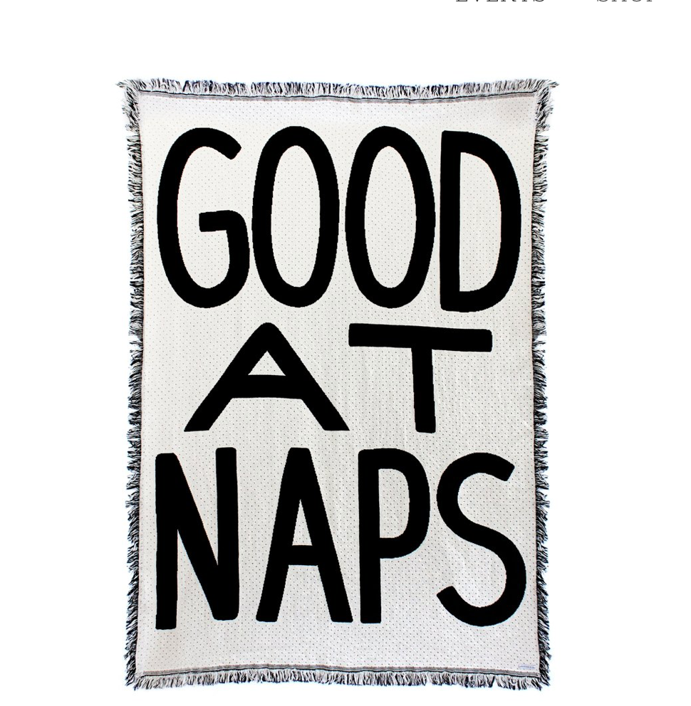 GOOD AT NAPS Throw Blanket
