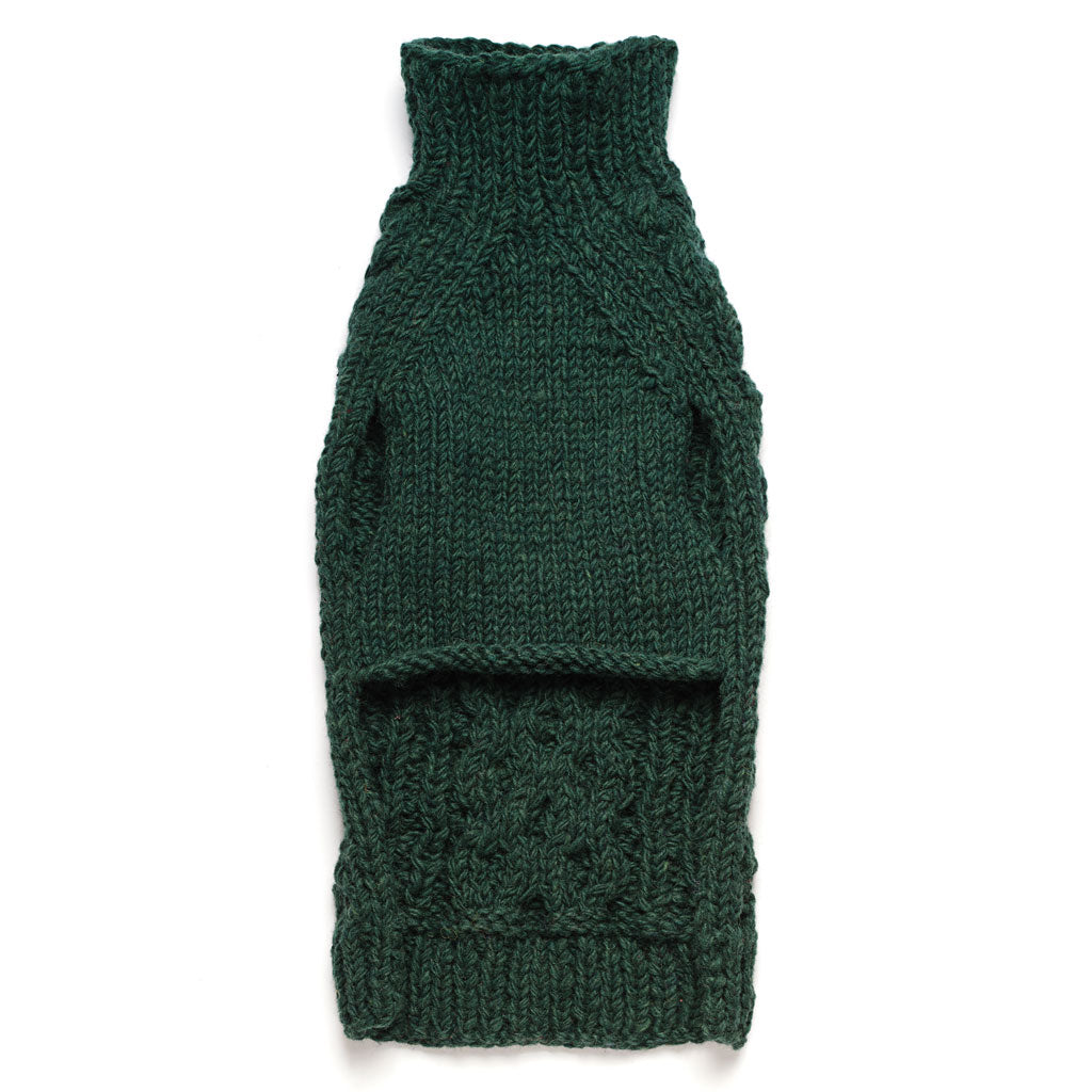 Cable Knit Sweater - Emerald