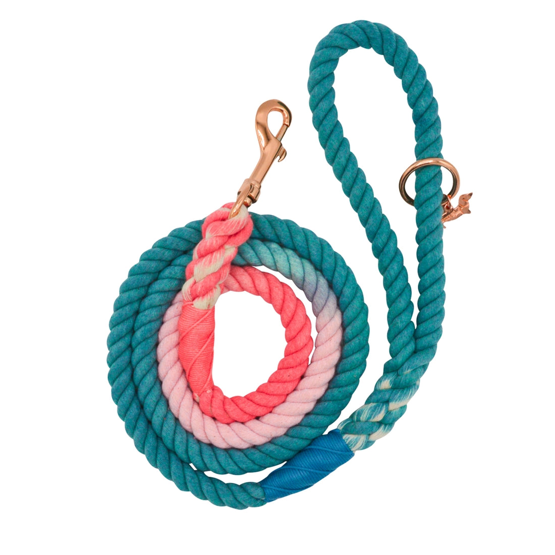 Ombre Rope Leash - Sunset