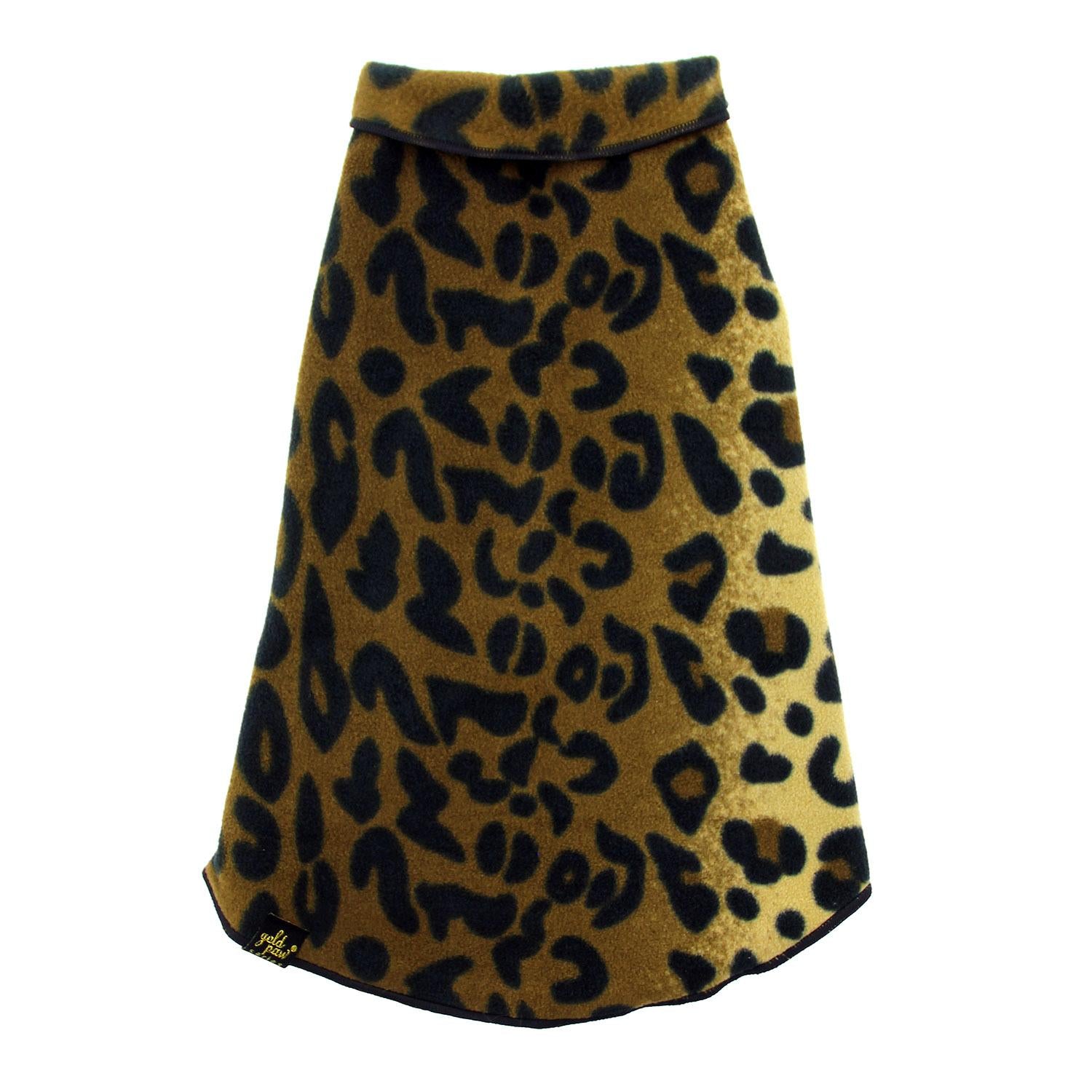 soft fleece dog thunder shirt pullover in leopard print