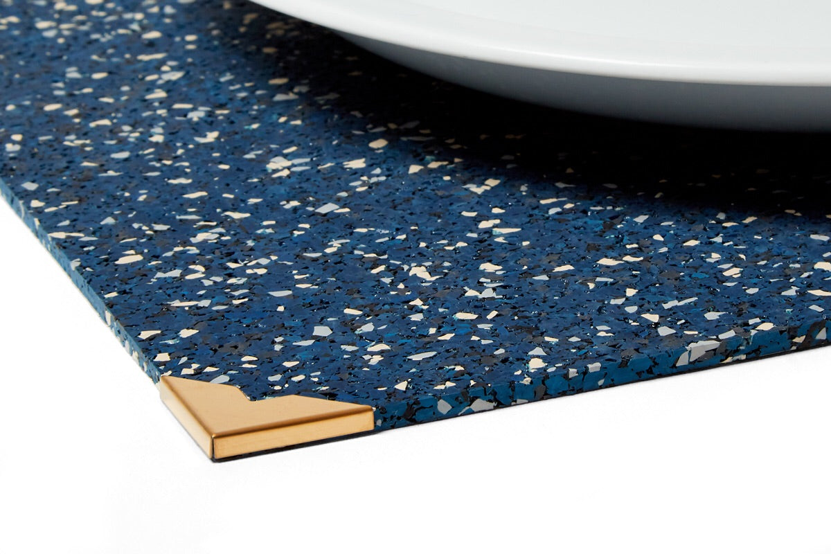 Speckle Rubber Placemat - Royal