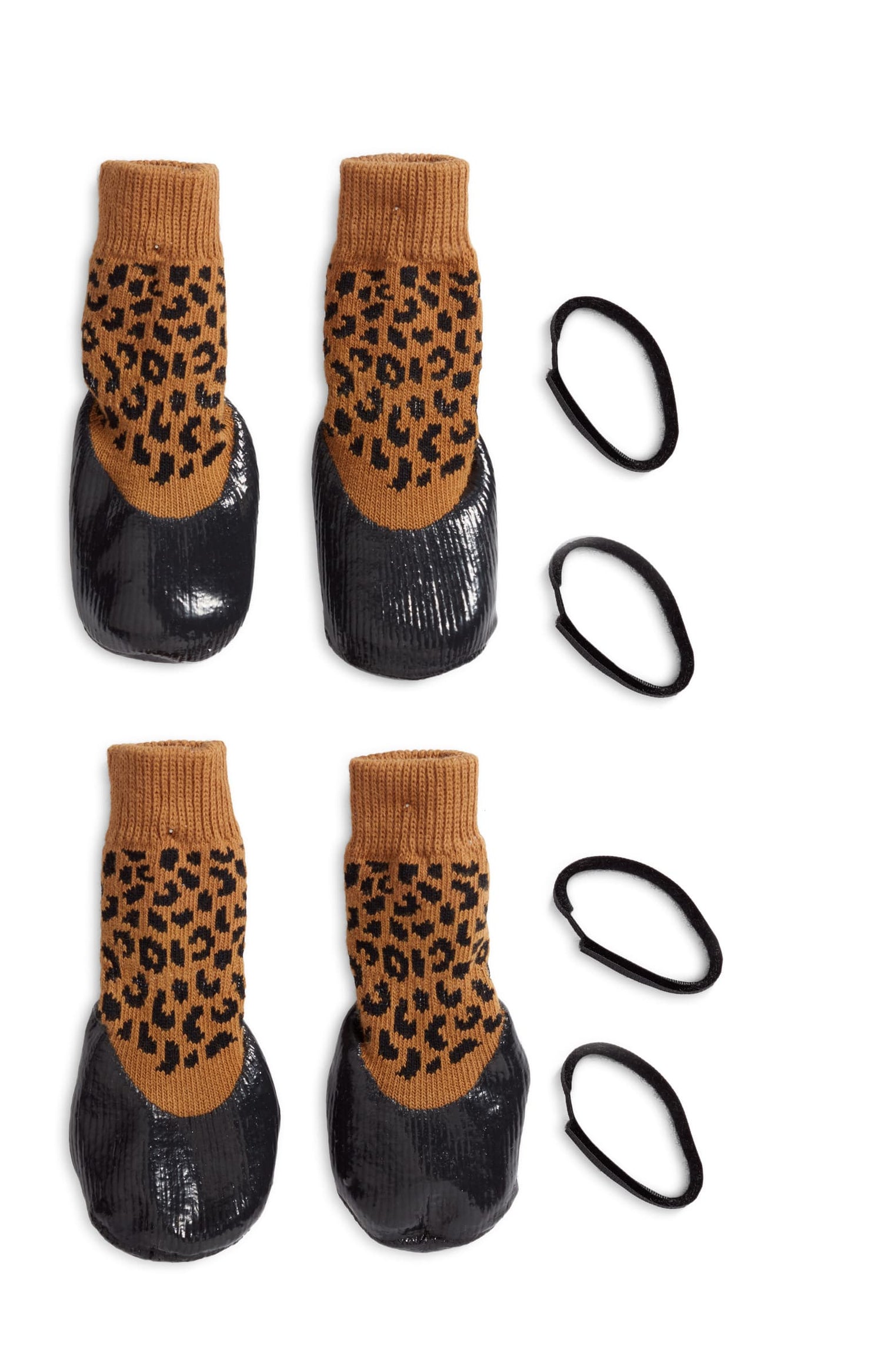 Rubber Dipped Socks - Leopard