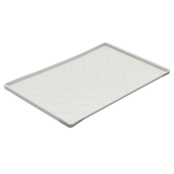 Chevron Silicone Food Mat - Light Gray