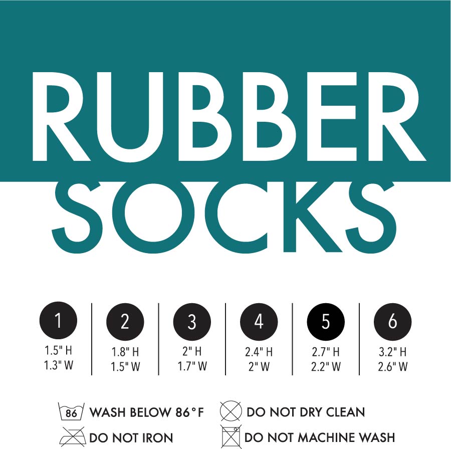 Rubber Dipped Socks - Black