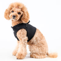 Puppia Black Soft Vest Dog Harness Step-in
