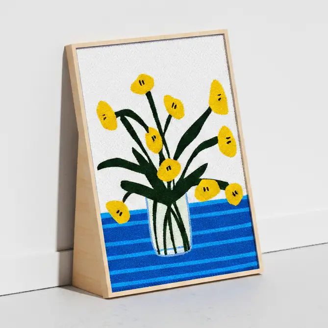 Cat Scratching Art - Flower