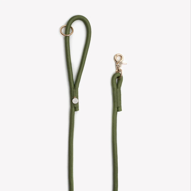 Furlou Green Braided Rope Leash, 5ft