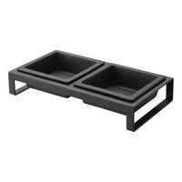 Black Tower Pet Food Bowl, Short