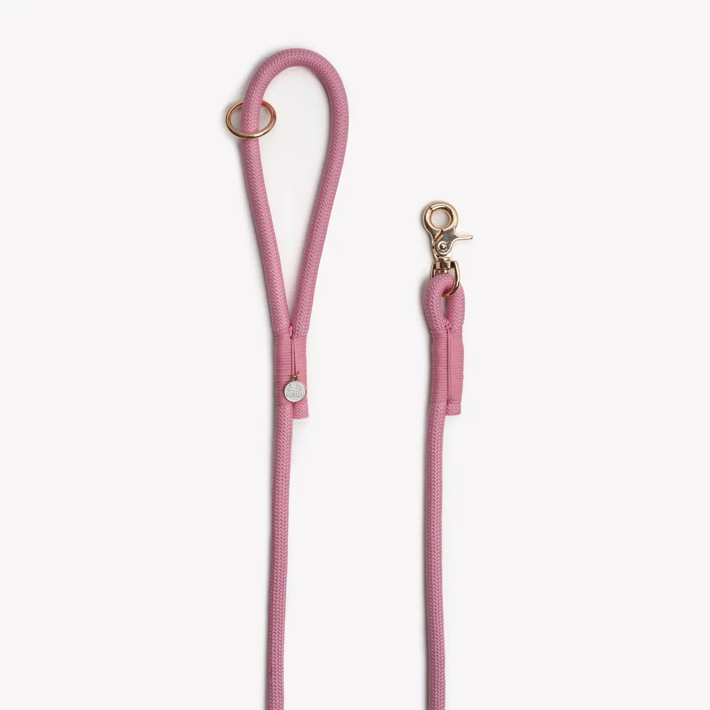 Furlou Pink Braided Rope Leash, 5ft