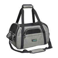 Soft Sided Pet Airline Carrier Grey, 17"