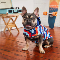 Reversible Elasto-Fit Raincoat - Blue