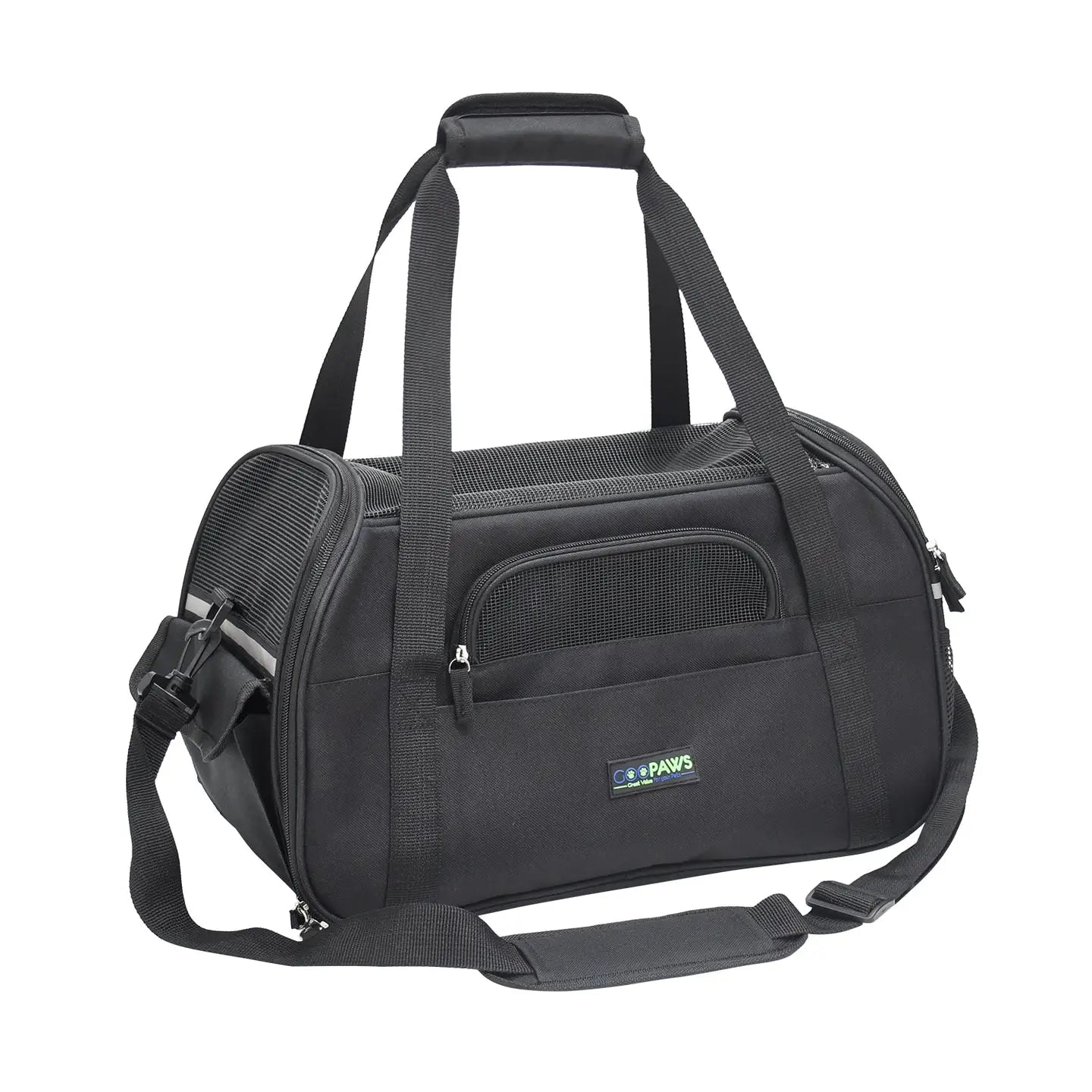Soft Sided Pet Airline Carrier Black, 17"