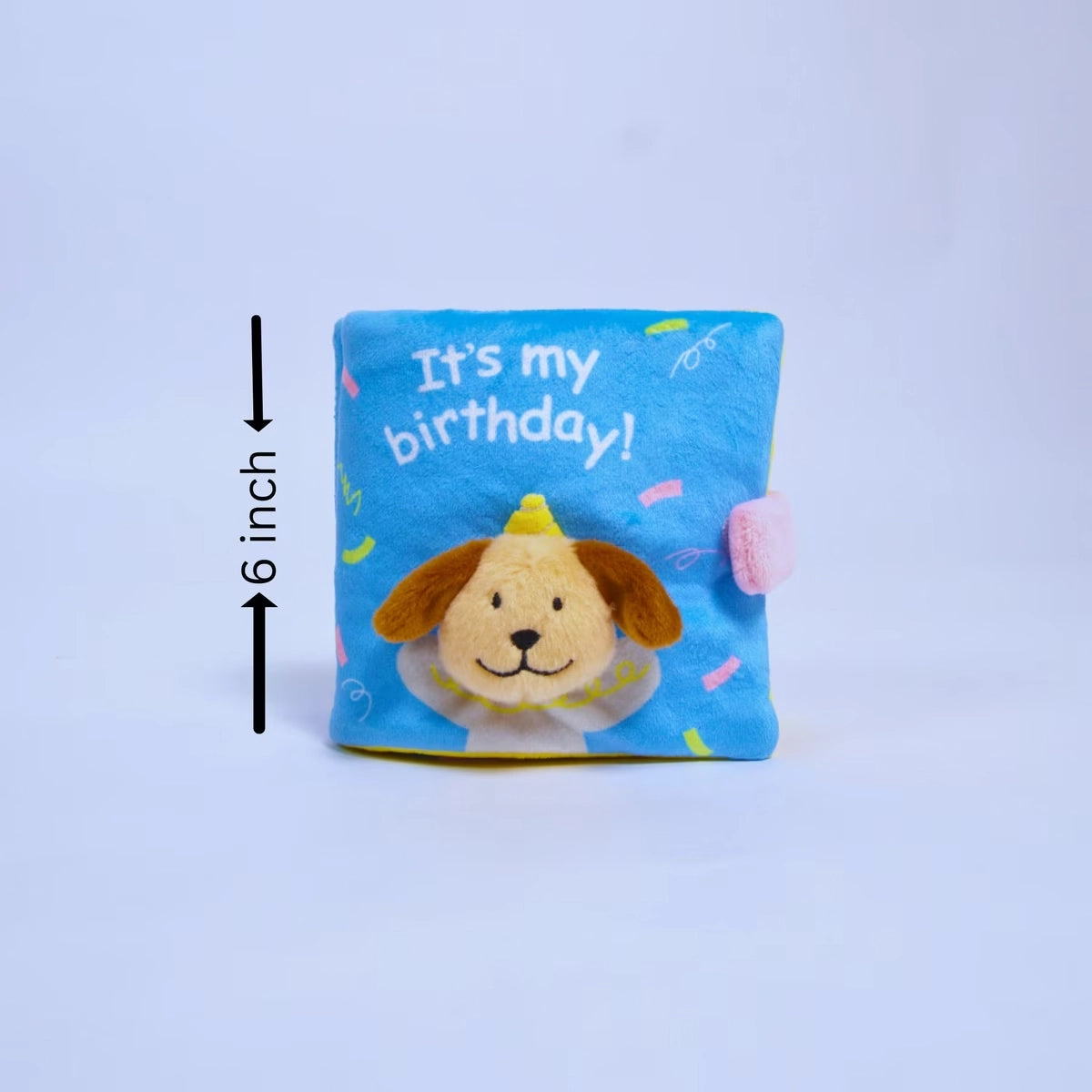 Plush Birthday Book Crinkle, Hide & Seek Squeaky Treat