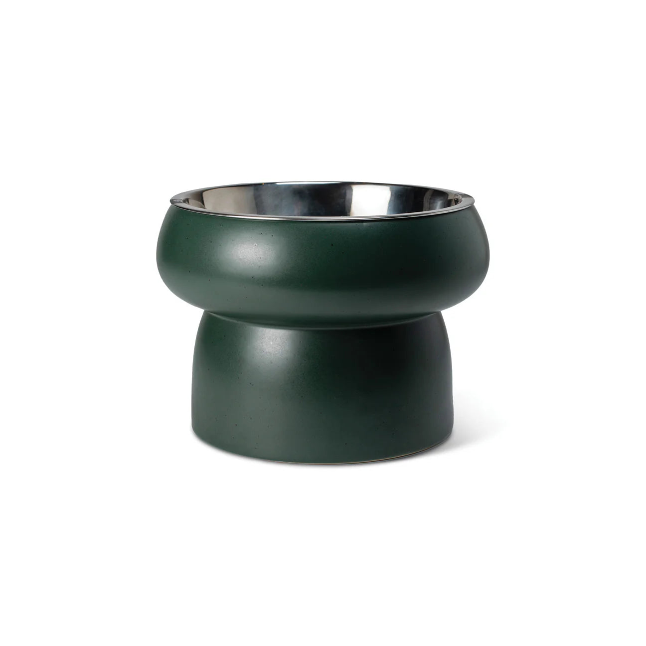 Matte Speckled Green Medium Feeder