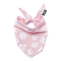 Daisy Pink Flower Bandana, 3 Sizes