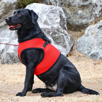 Puppia Red Soft Vest Dog Harness Step-in