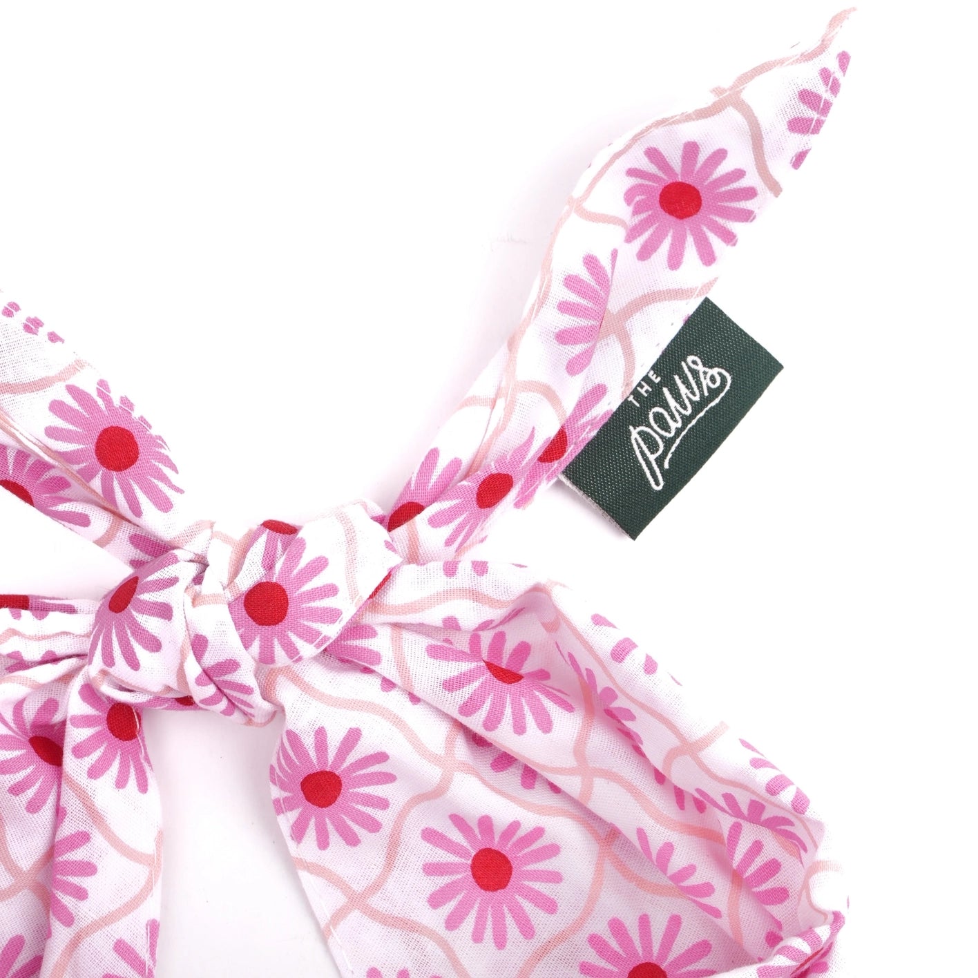Pink Poppy Bandana, 3 Sizes