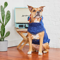 Reversible Elasto-Fit Raincoat - Blue