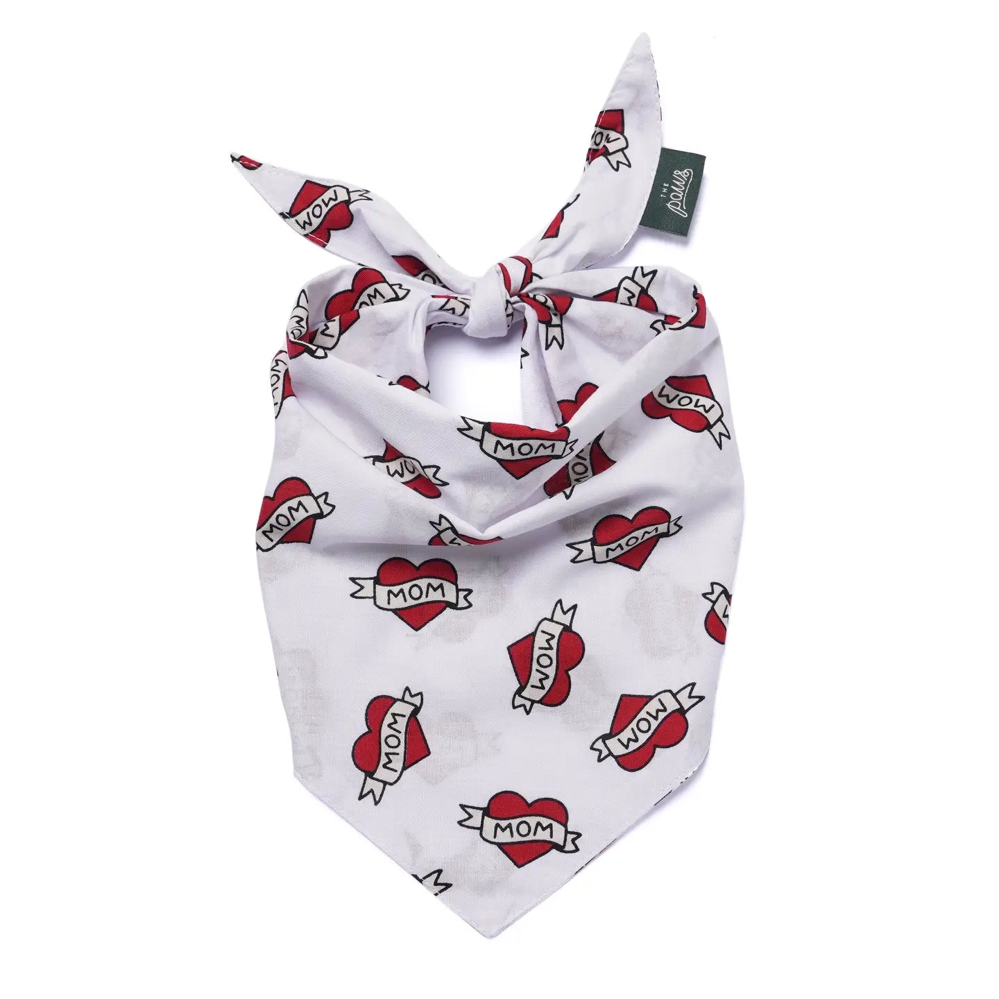 Love Mom Bandana, 3 Sizes